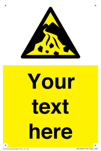 Custom Warning: Debris flow zone